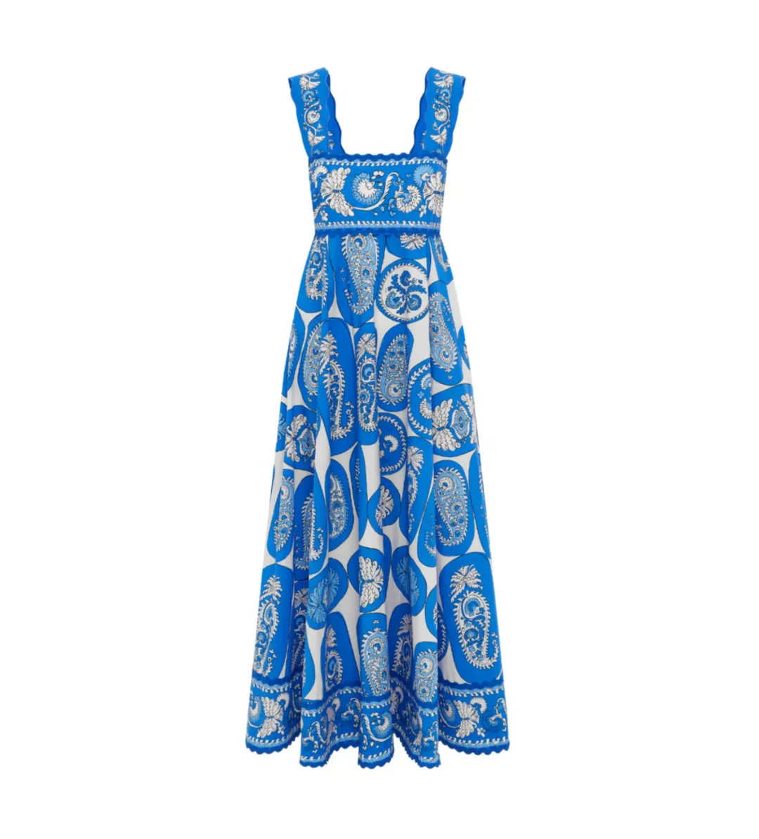 Alemais Dianna Summer Dress Paisley Blue/White Print Size AU 12 for rent on The Volte - main image