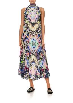 Camilla Trance Temptation High Neck Dress with Back Neck Tie Size XXL / AU 18 for rent on The Volte - image 1