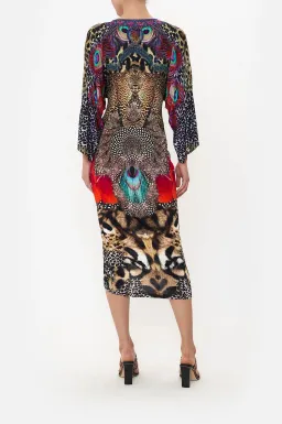 Camilla Xanadu Rising Long Split Front Twist Midi Dress Print Size XXXL / AU 20 for rent on The Volte - image 2