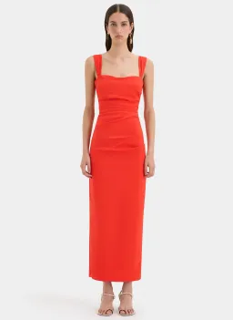 Sir the Label Dahlia Balconette Gown in Tangerine Size 8 for rent on The Volte - image 1