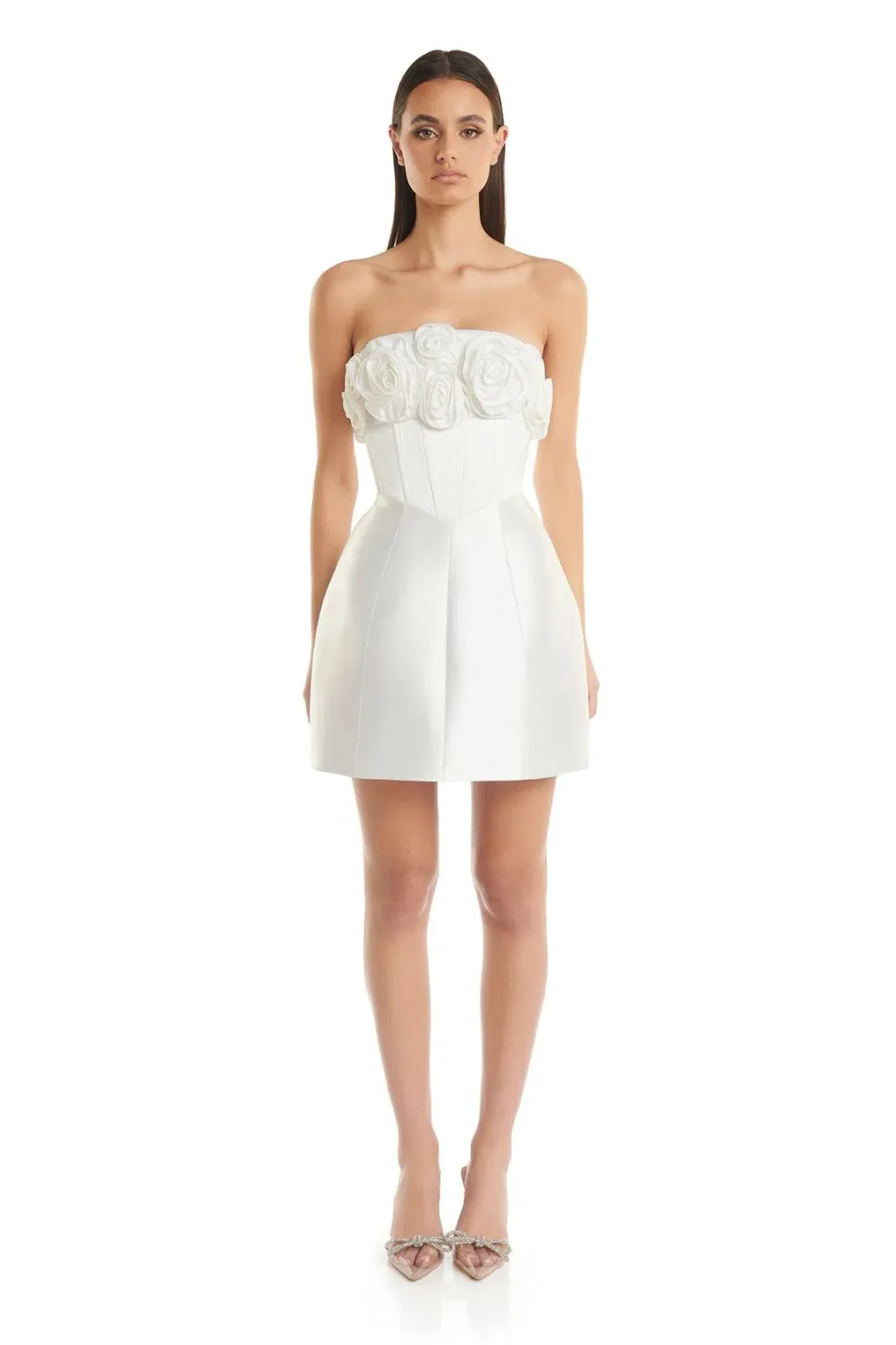 Eliya The Label Tehanni Mini Dress White Size 8 for rent on The Volte - main image