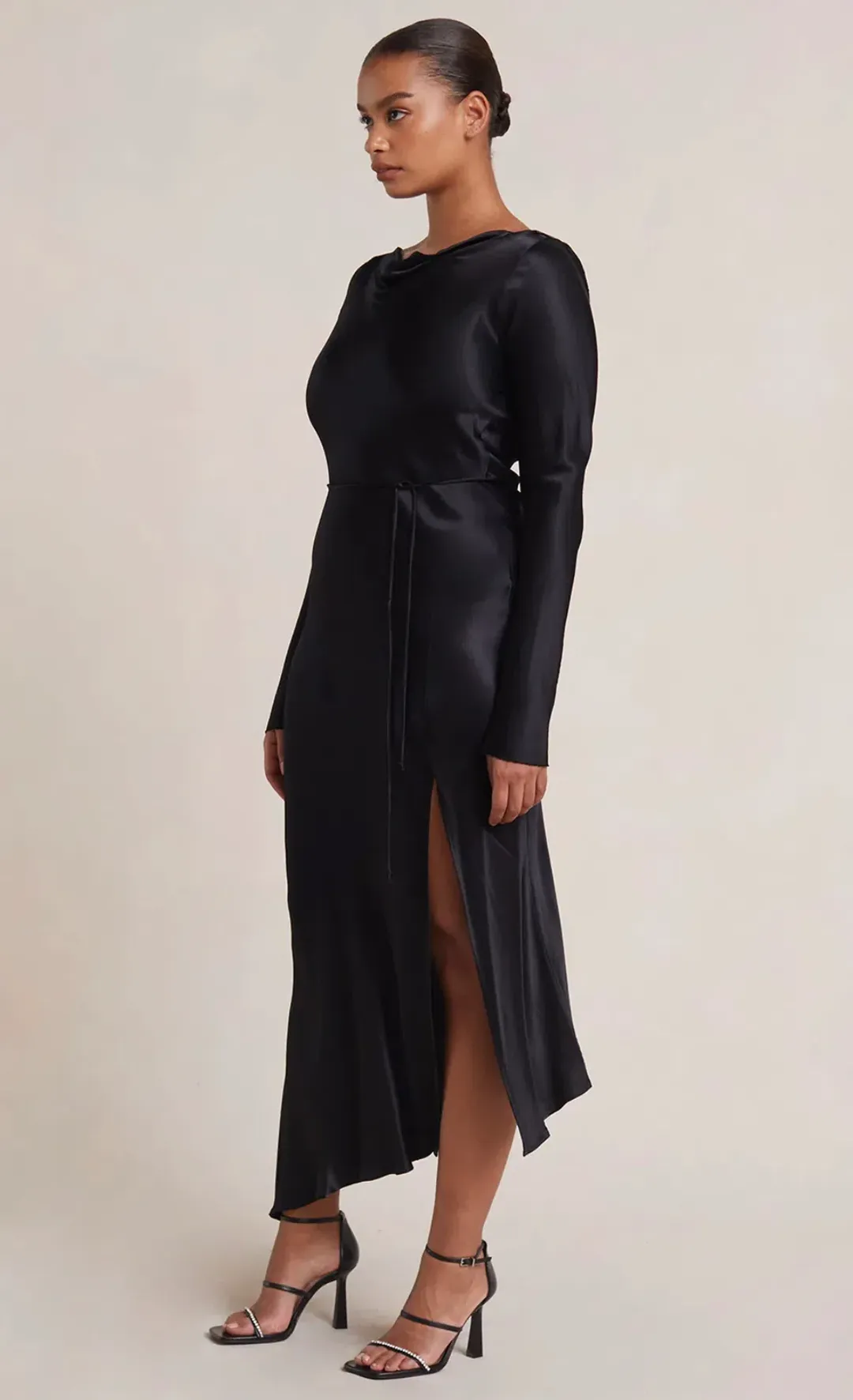 Bec & Bridge Moon Dance Long Sleeve Maxi Dress Black Size 18 for rent on The Volte - main image