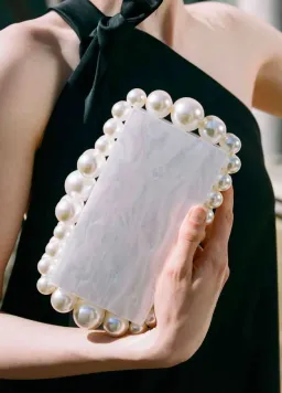 Cult Gaia Eos Clutch in Pearl for rent on The Volte - image 2