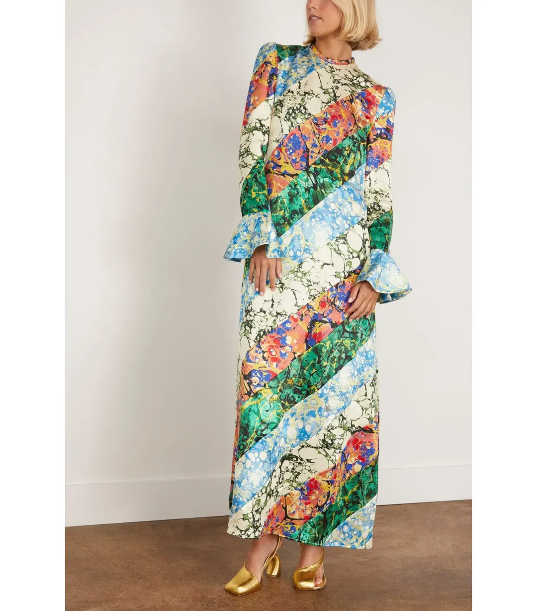 Alemais Sunburst Gown in Multi Size AU 8 for rent on The Volte - main image