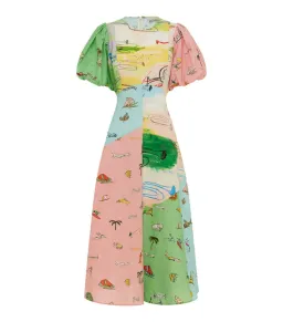Alemais Jet Midi Dress Multi Size AU 8 for rent on The Volte - image 5