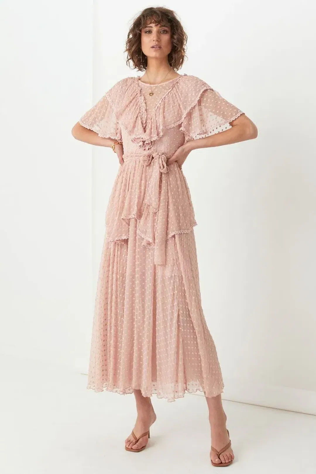 Spell And the Gypsy Zoe Gown Rose Pink Size 10 for rent on The Volte - main image