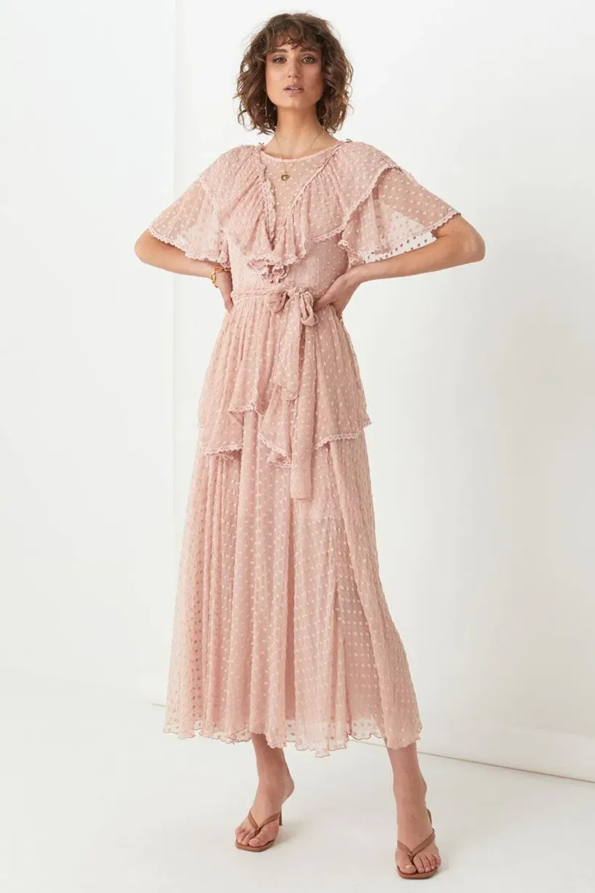 Spell And the Gypsy Zoe Gown Rose Pink Size 10 for rent on The Volte - main image