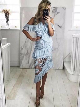 ALICE MCCALL BLUE LOVE ME LIKE YOU DO DRESS 8 for rent on The Volte - image 1