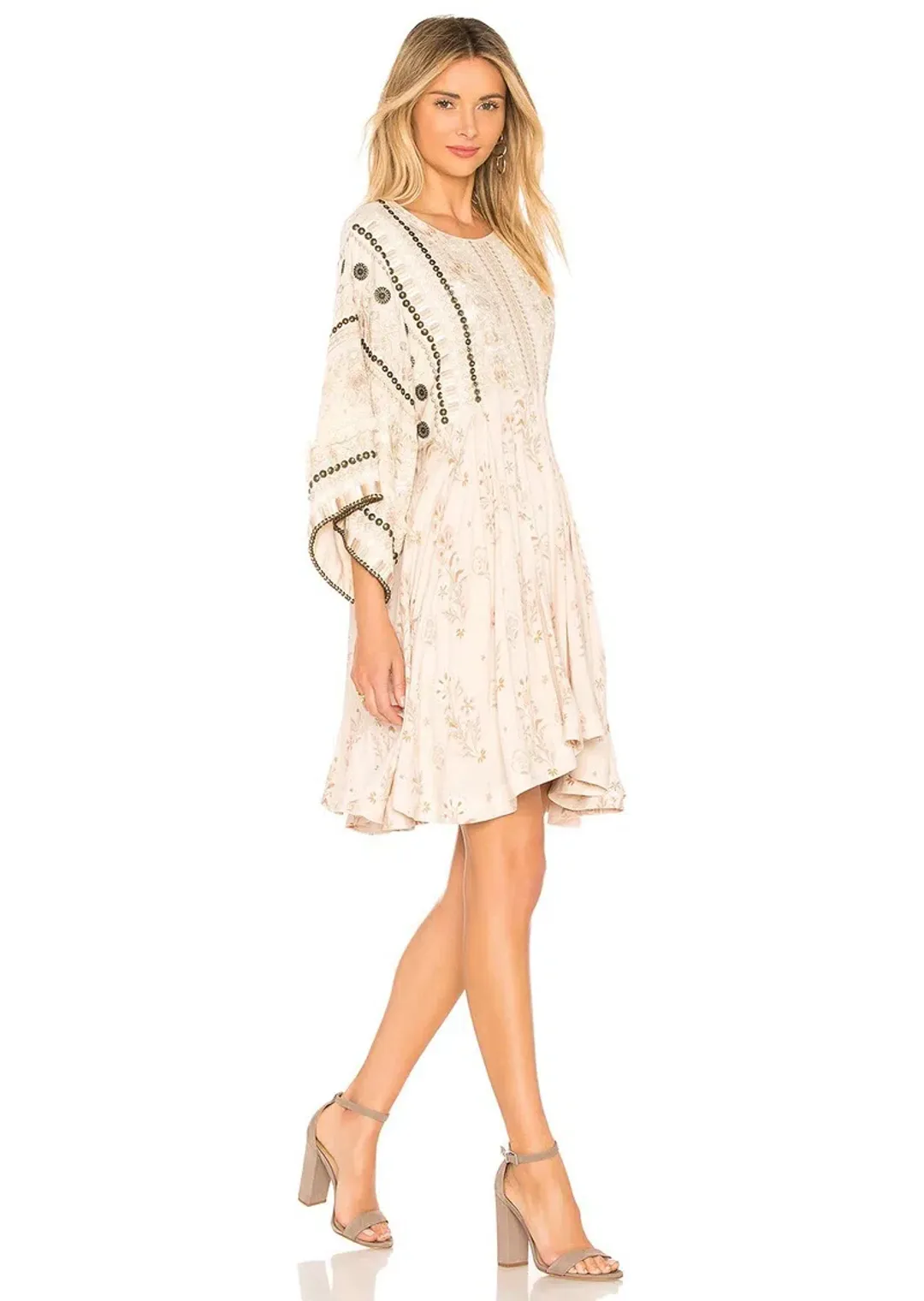 Spell Arabian Jewel Dress Cream Size 8 for rent on The Volte - main image