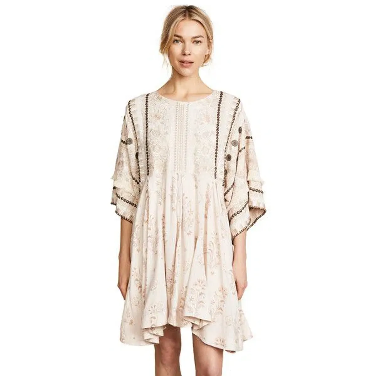 Spell Arabian Jewel Dress Cream Size 8 for rent on The Volte - main image