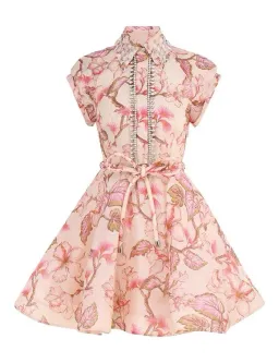Zimmermann The Matchmaker Flip Dress in Coral Hibiscus Size 1/ AU 10 for rent on The Volte - image 4