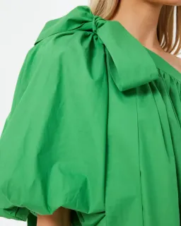 Oroton One Shoulder Mini Dress Meadow Green Size 10 for rent on The Volte - image 4