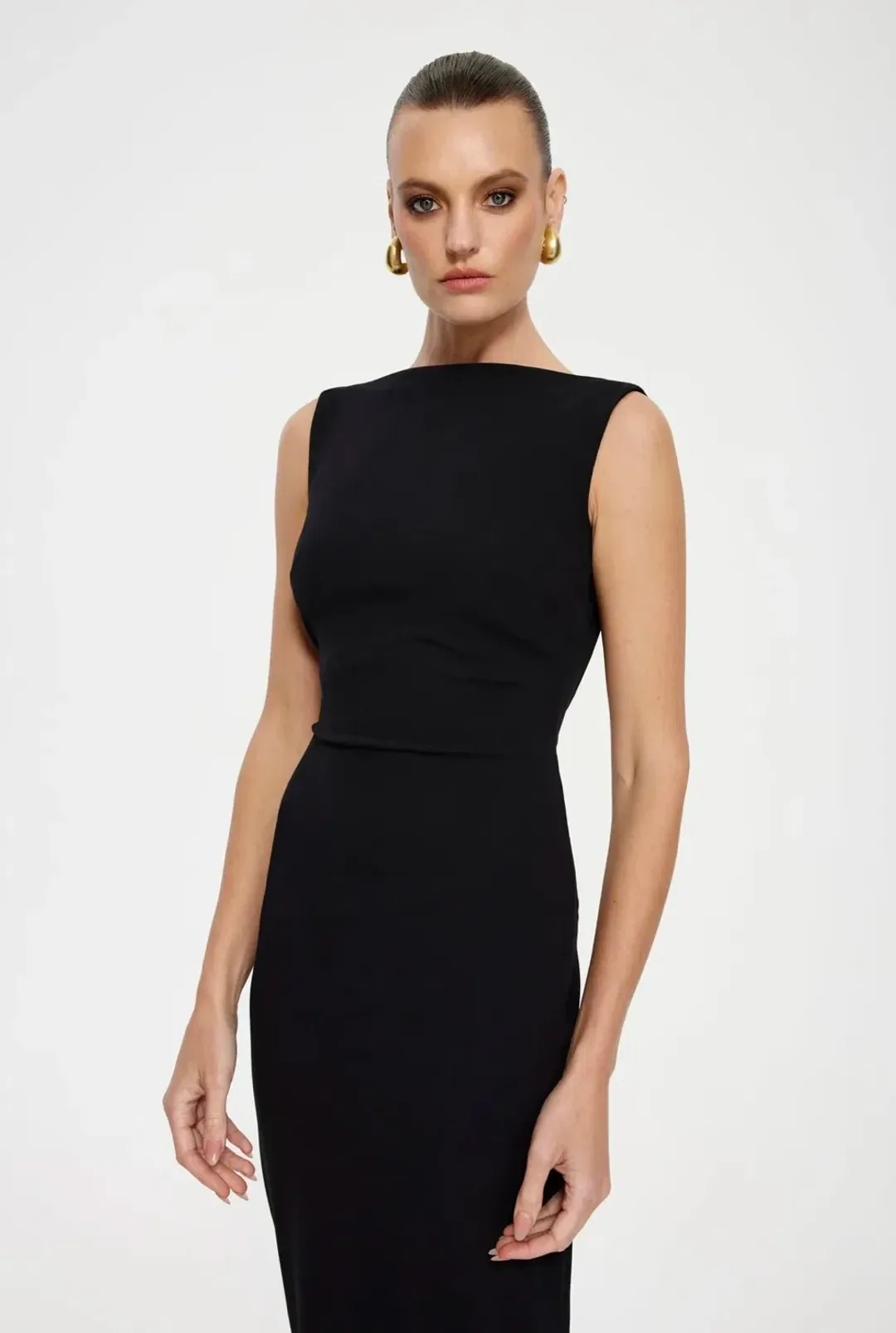 Effie Kats Verona Gown Black Size AU 10 for rent on The Volte - main image