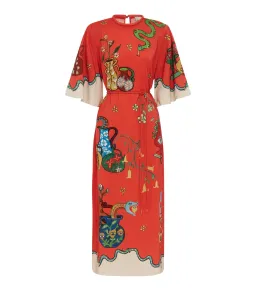 Alemais Rose Tee Dress in Red Print Size AU 8 for rent on The Volte - image 4
