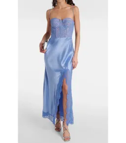 Rebecca Vallance Larisa Midi Dress Blue Size AU 10 for rent on The Volte - image 1