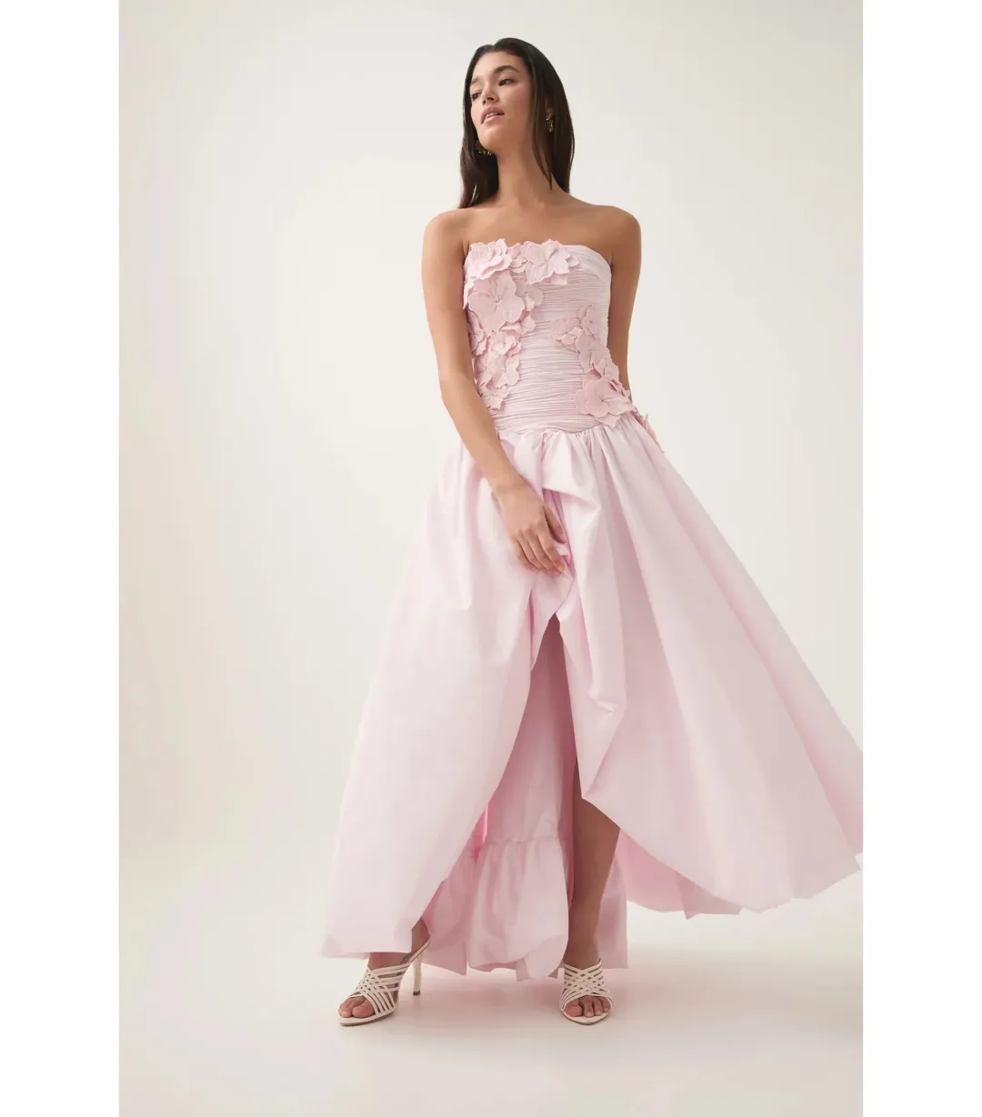 Aje Splendour Flower Gown in Pastel Pink Size AU 12 for rent on The Volte - main image