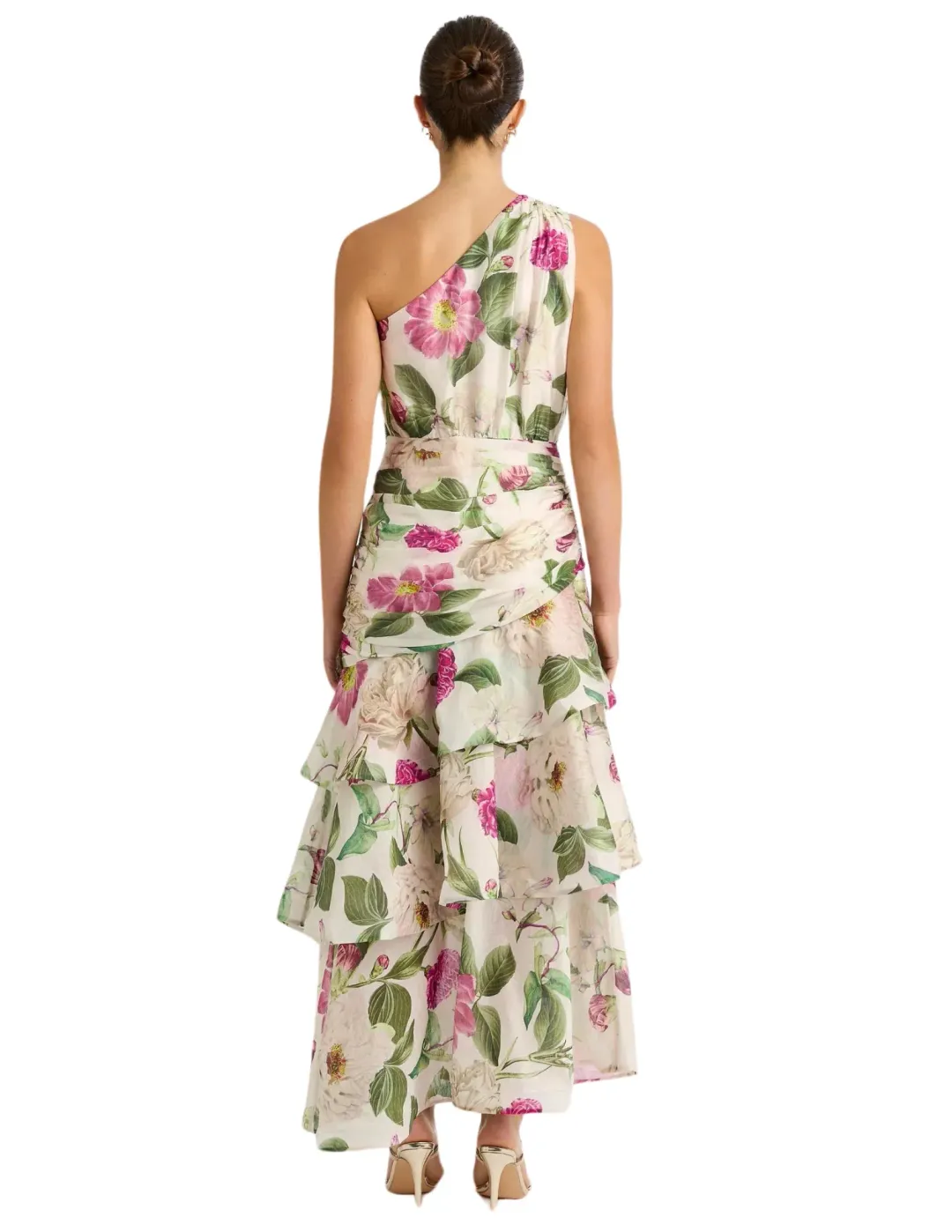 Sheike Emilia Tiered Maxi Dress Print Size AU 14 for rent on The Volte - main image