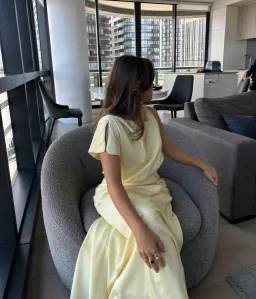 Sheike Milani Top and Midi Skirt in Lemon Size AU 6 for rent on The Volte - image 7