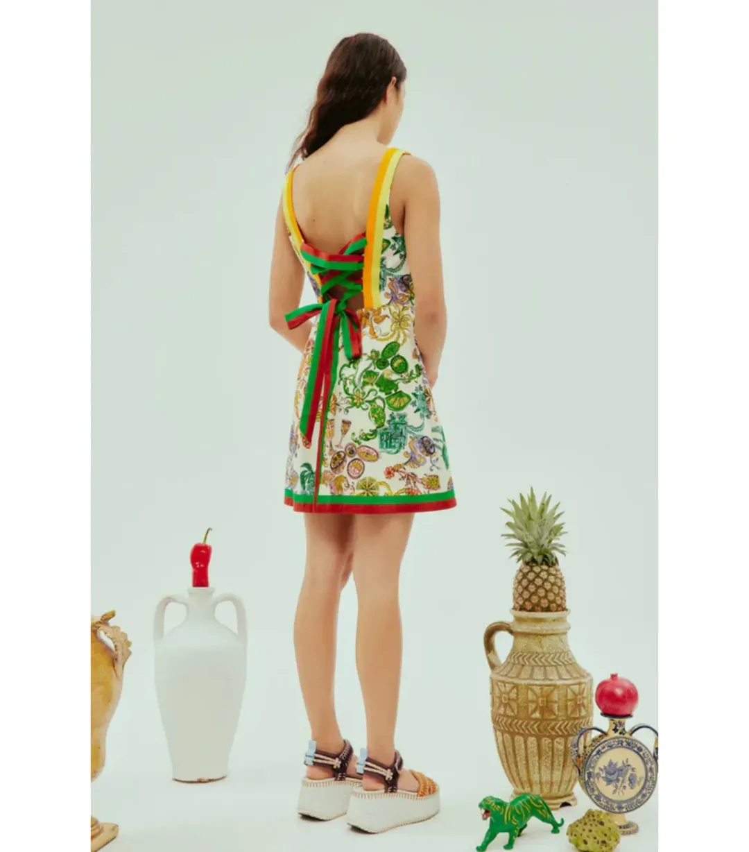 Alemais Fiesta Mini Dress Multi Size AU 12 for rent on The Volte - main image