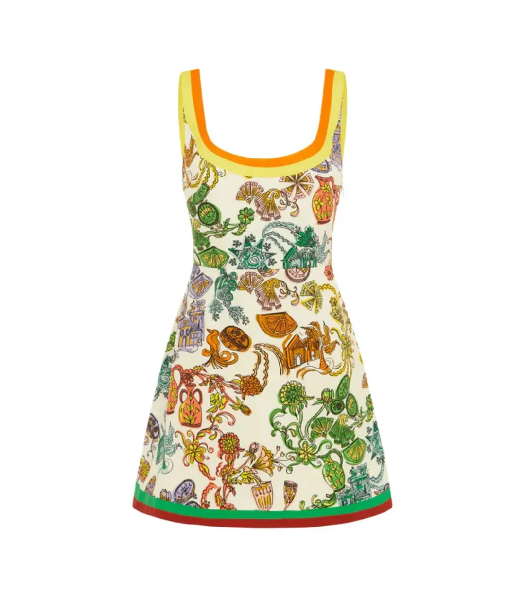 Alemais Fiesta Mini Dress Multi Size AU 12 for rent on The Volte - main image