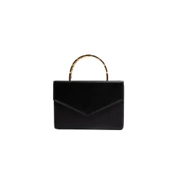 Amina Muaddi Pernille Chain Handle Bag Black for rent on The Volte - image 1