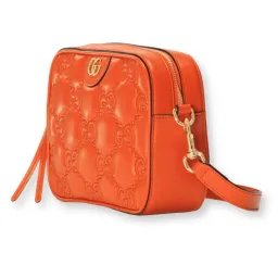 Gucci GG Matelassé Small Shoulder Bag Vibrant Orange  for rent on The Volte - image 2