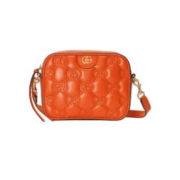 Gucci GG Matelassé Small Shoulder Bag Vibrant Orange  for rent on The Volte - image 1