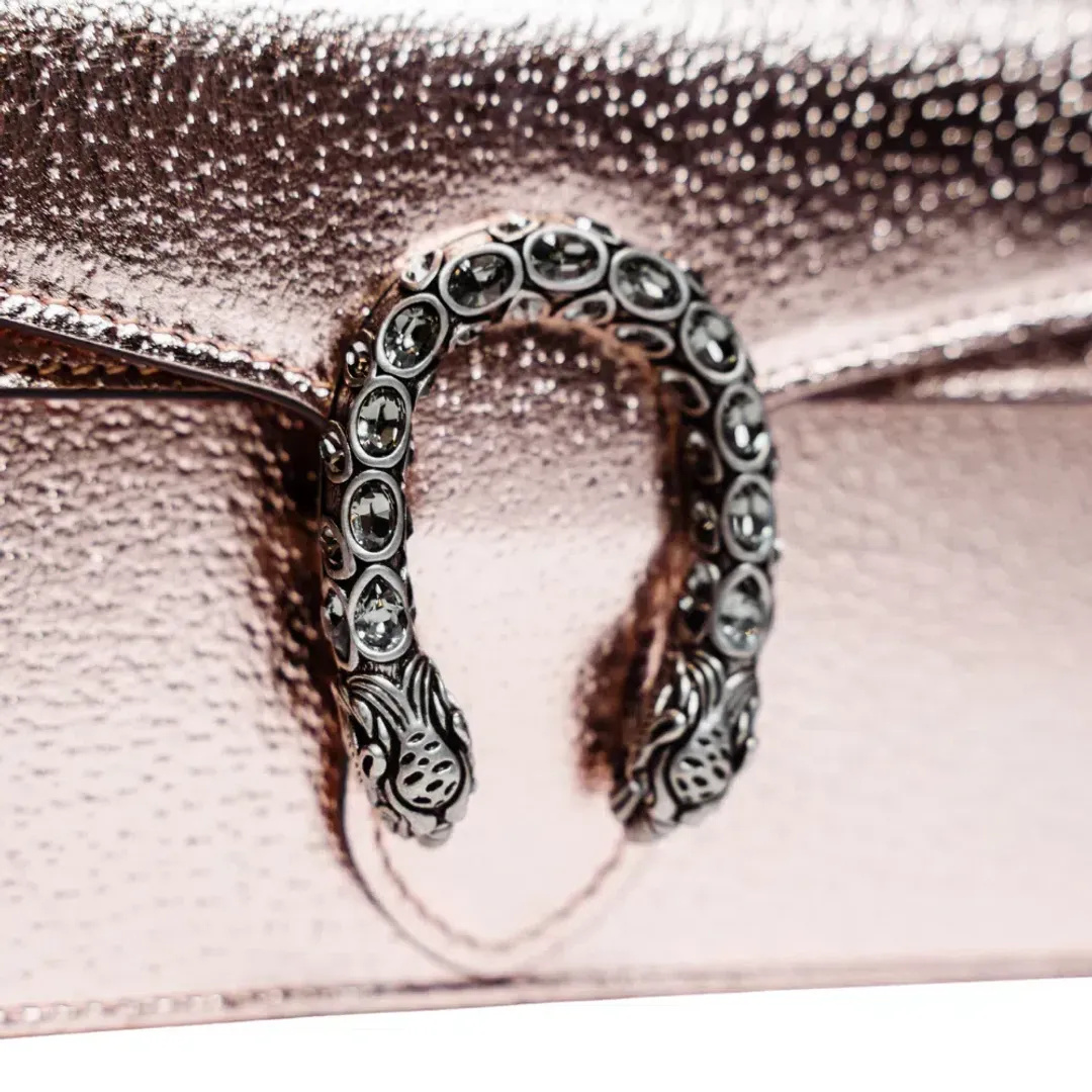 Gucci Dionysus Super Mini Bag Rose Gold for rent on The Volte - main image