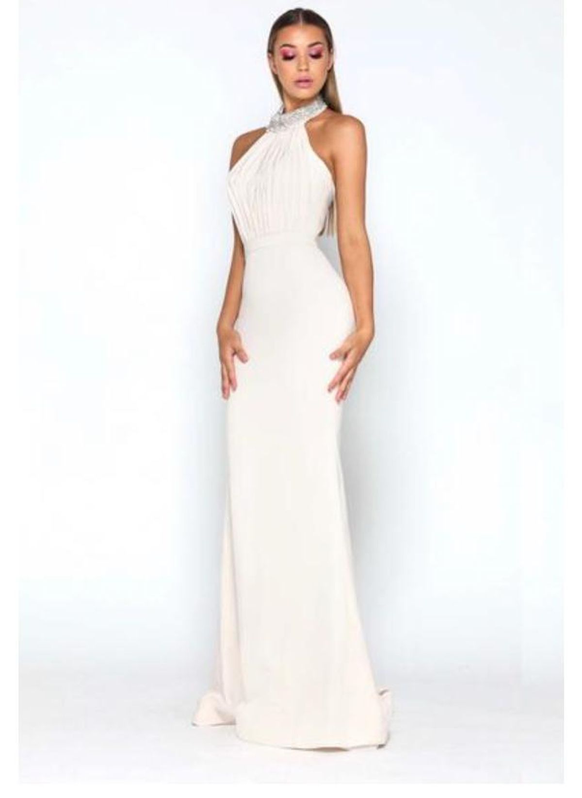 Doll house Amanda Cream Gown 8  for rent on The Volte - main image