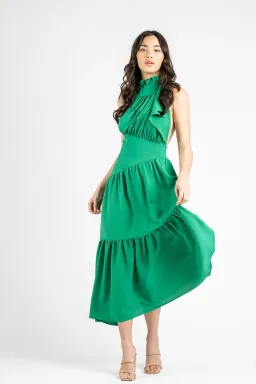 One Fell Swoop Serendipity Maxi Dress Fern Green Size 8 for rent on The Volte - image 2