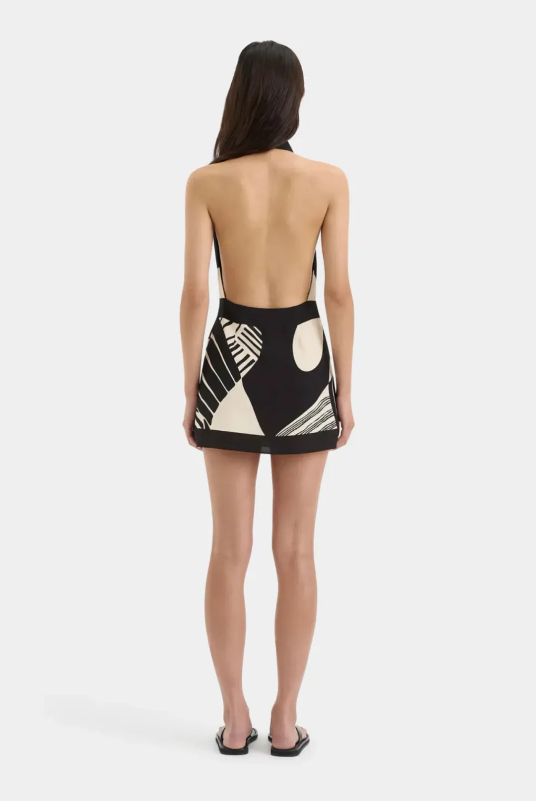 Sir The Label  Realisme Wrap Halter Mini Dress Papier Print Size 2 / AU 10 for rent on The Volte - main image