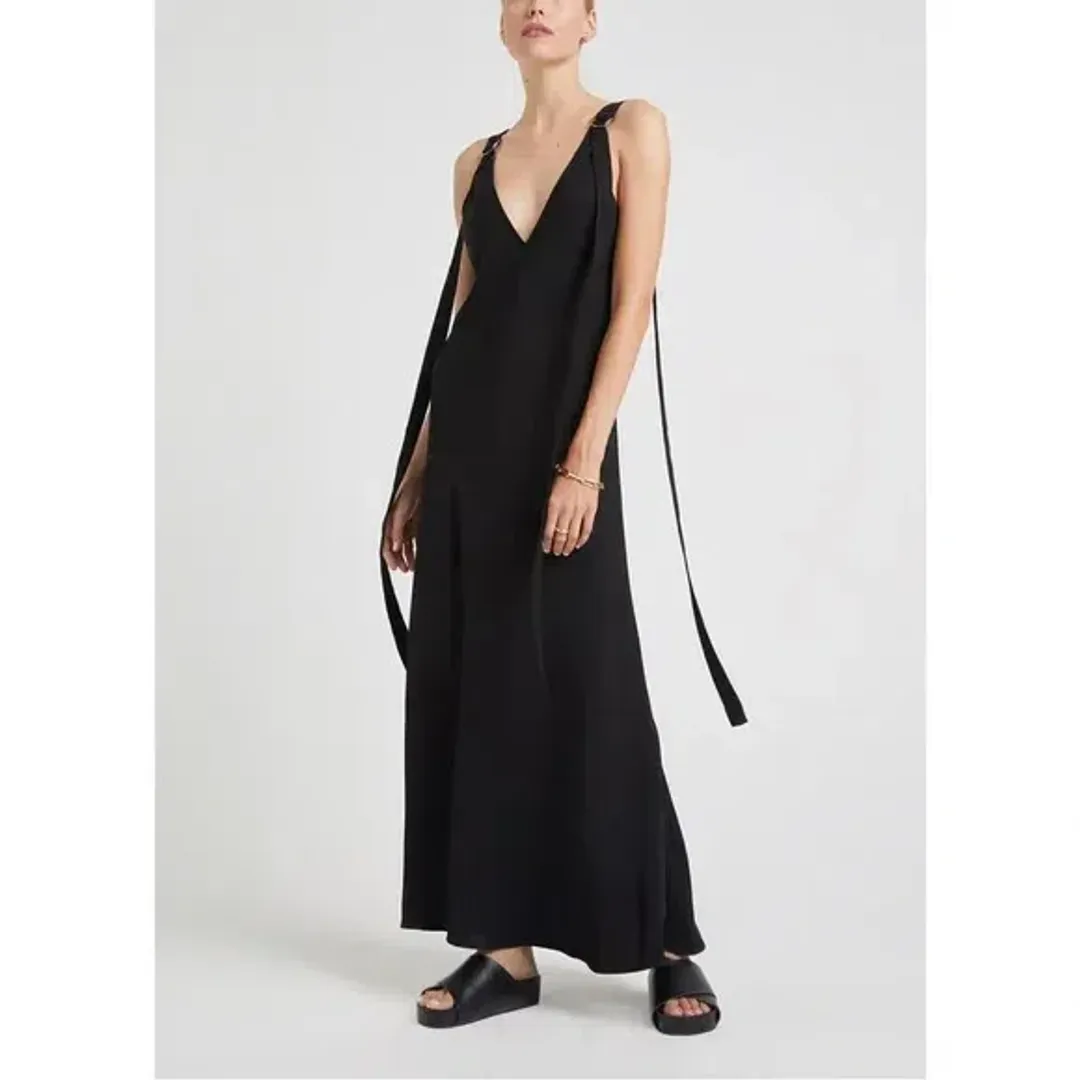 Lee Mathews Didion Dress Black Size 4 / AU 14 for rent on The Volte - main image