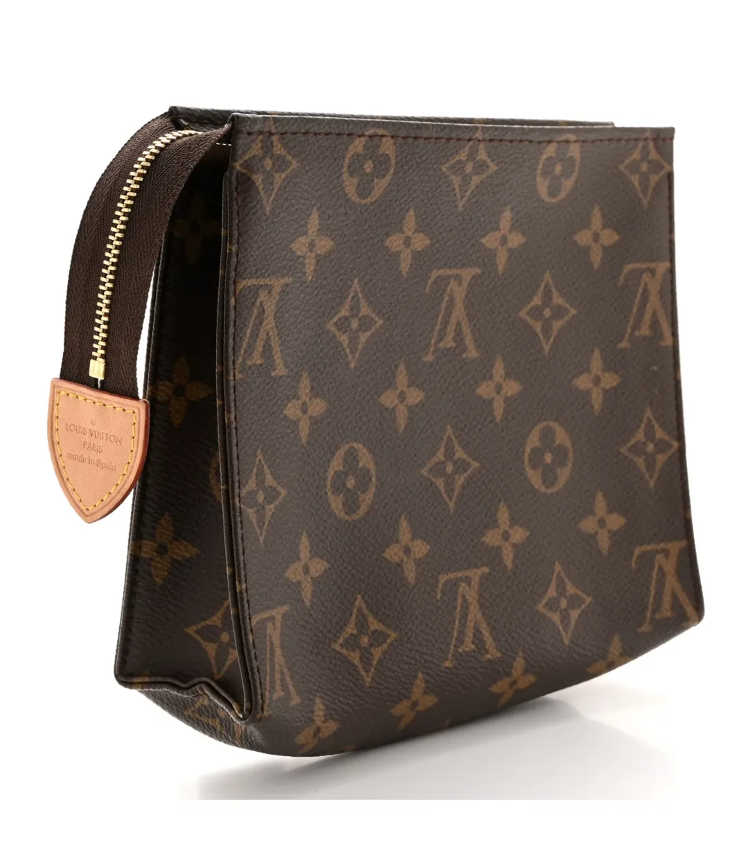 Louis Vuitton Monogram Toiletry Pouch 19 Brown for rent on The Volte - main image