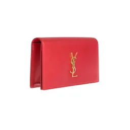 Saint Laurent Classic Kate Monogram Clutch Red  for rent on The Volte - image 3