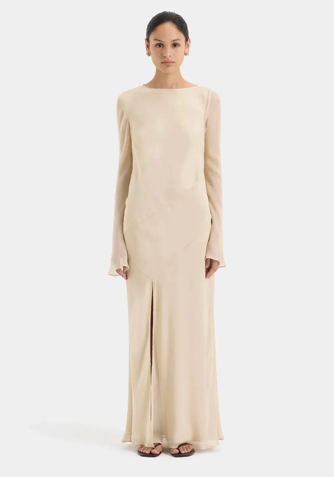 SIR THE LABEL STROBE LONG SLEEVE DRESS SIZE 2/ AU 10 for rent on The Volte - main image