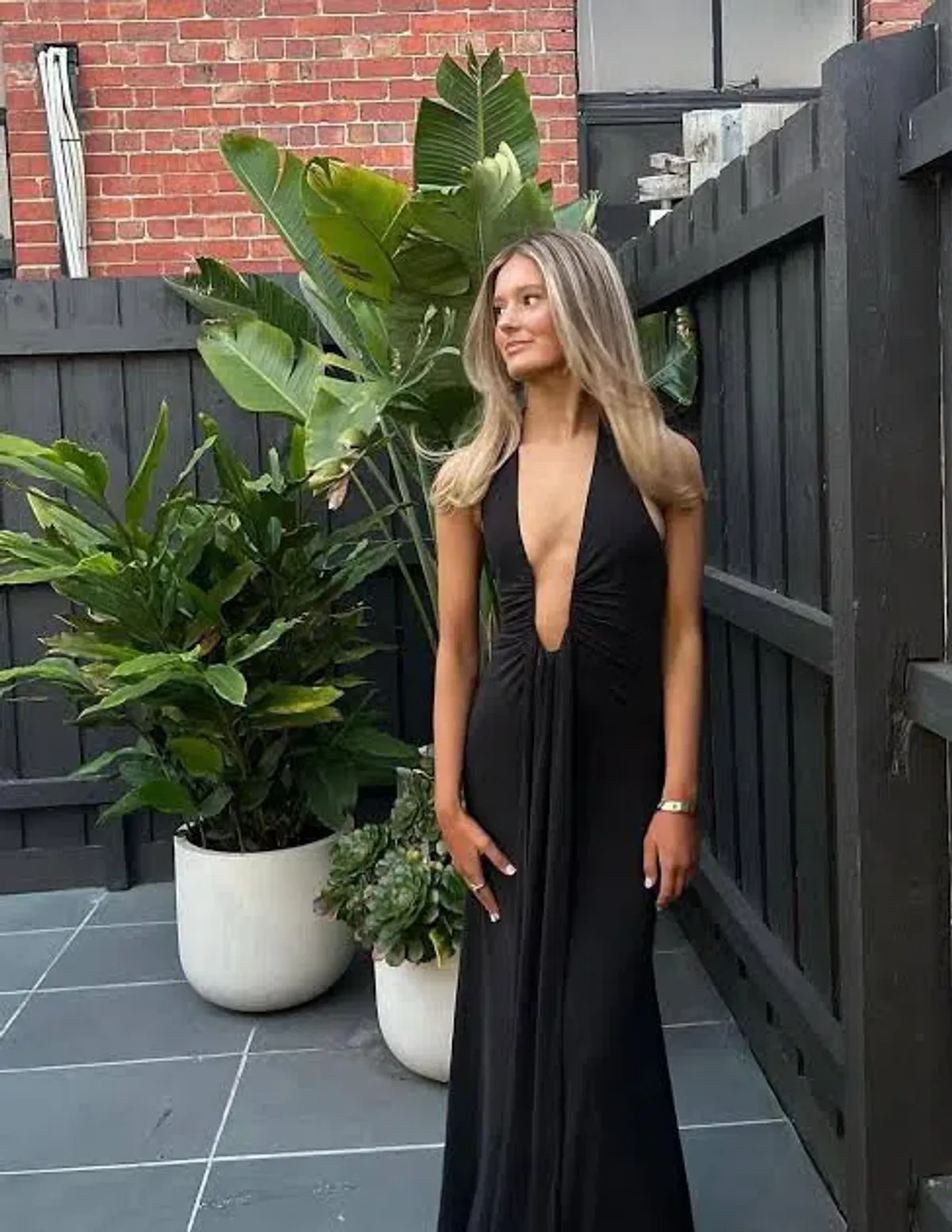MISHA JENNIFER CUPRO MAXI Size 6/XS for rent on The Volte - main image