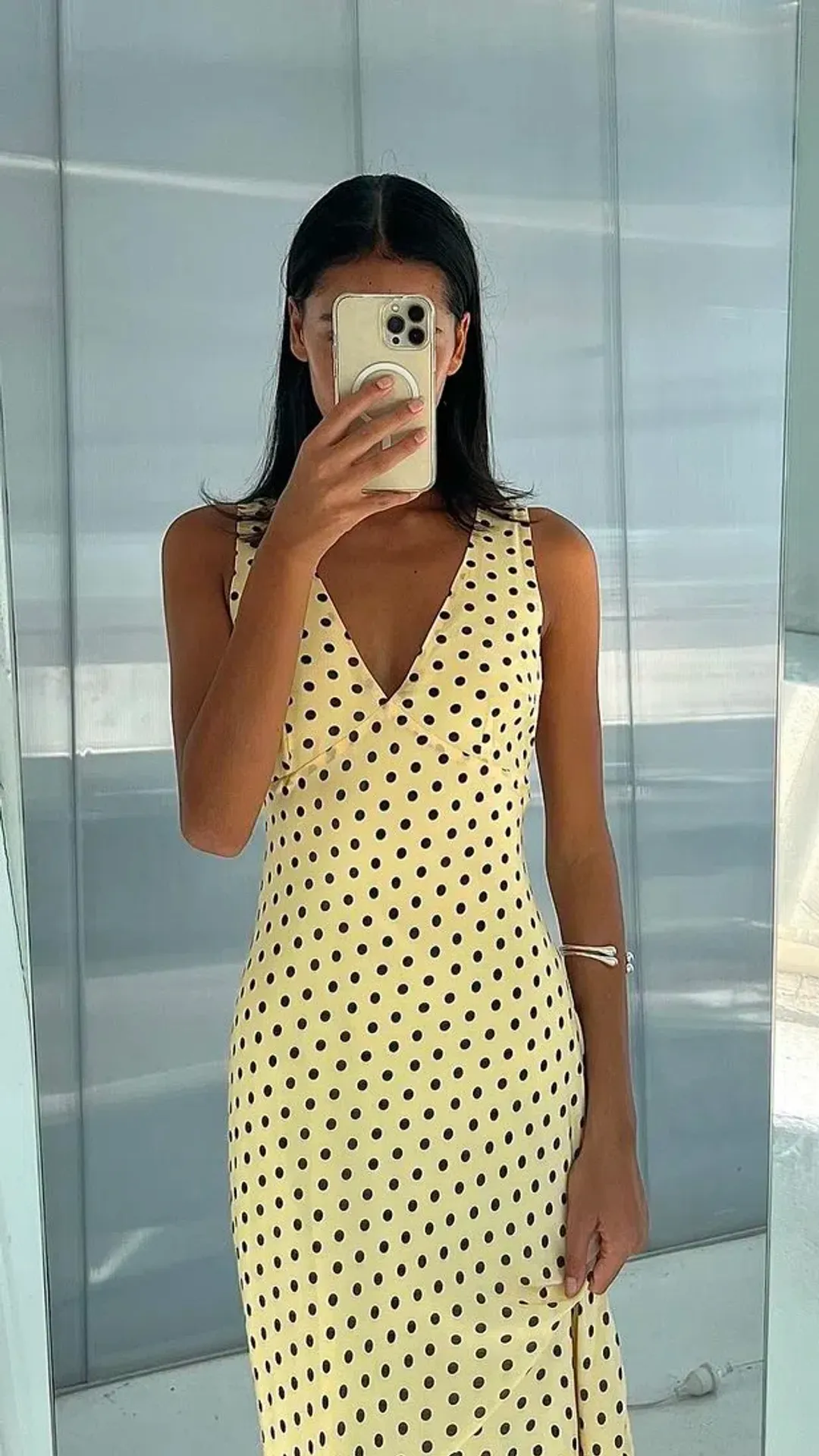 Ownley Tulip Midi Dress Butter Spots Size 8 for rent on The Volte - main image
