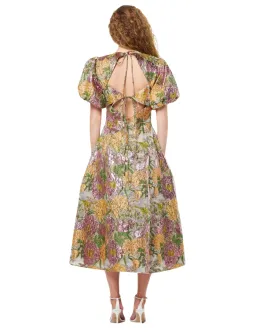 Elliatt Darlene Midi Dress Metallic Floral Size L / AU 12 for rent on The Volte - image 3