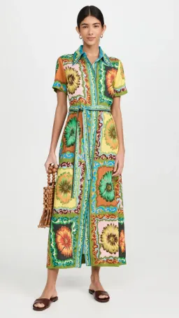 Alemais Disco Daisy Shirtdress Multicolour Size 10  for rent on The Volte - image 5