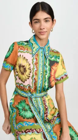 Alemais Disco Daisy Shirtdress Multicolour Size 10  for rent on The Volte - image 6