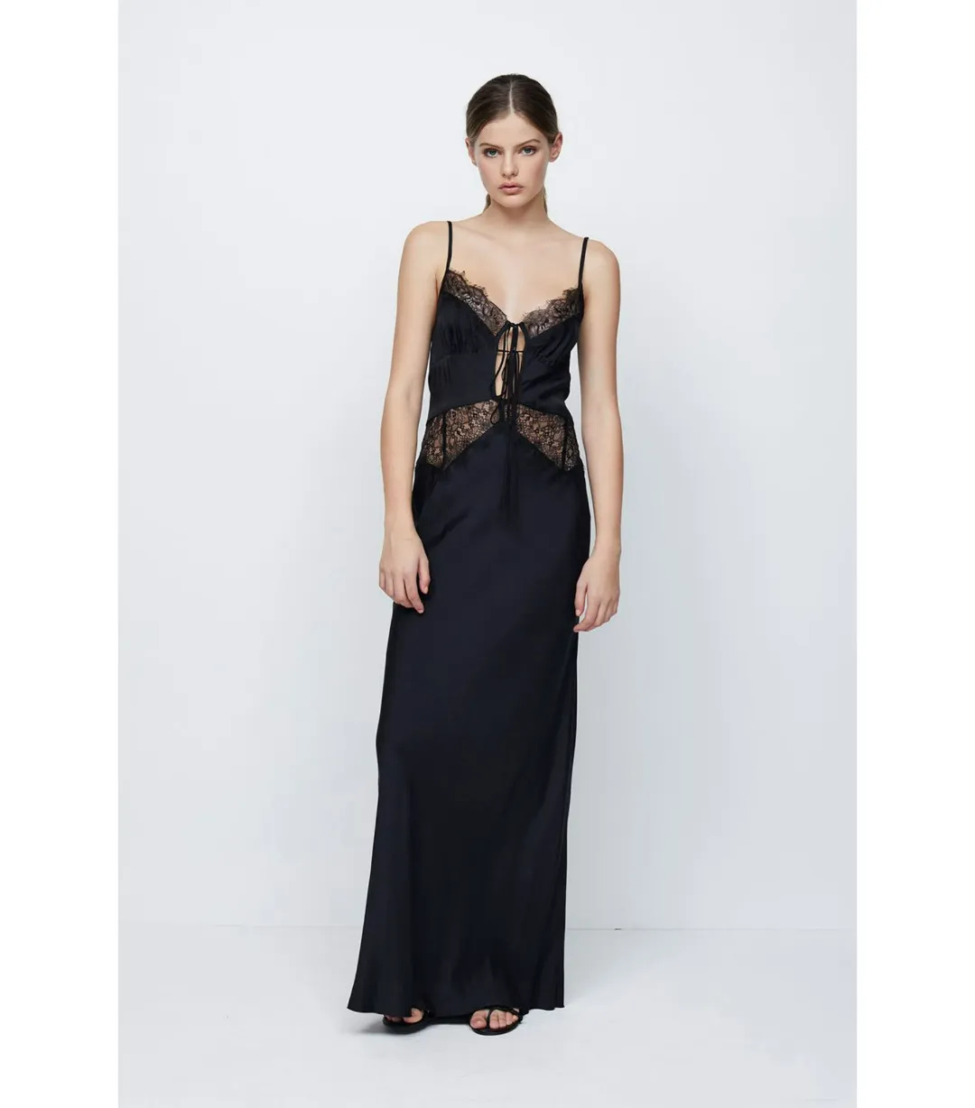 Bec & Bridge Nicolette Maxi Dress Black Size AU 8 for rent on The Volte - main image