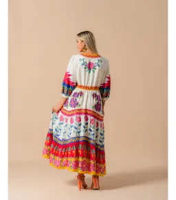 Farm Rio Vivid Garden Maxi Dress Multi Size S / AU 8 for rent on The Volte - image 3