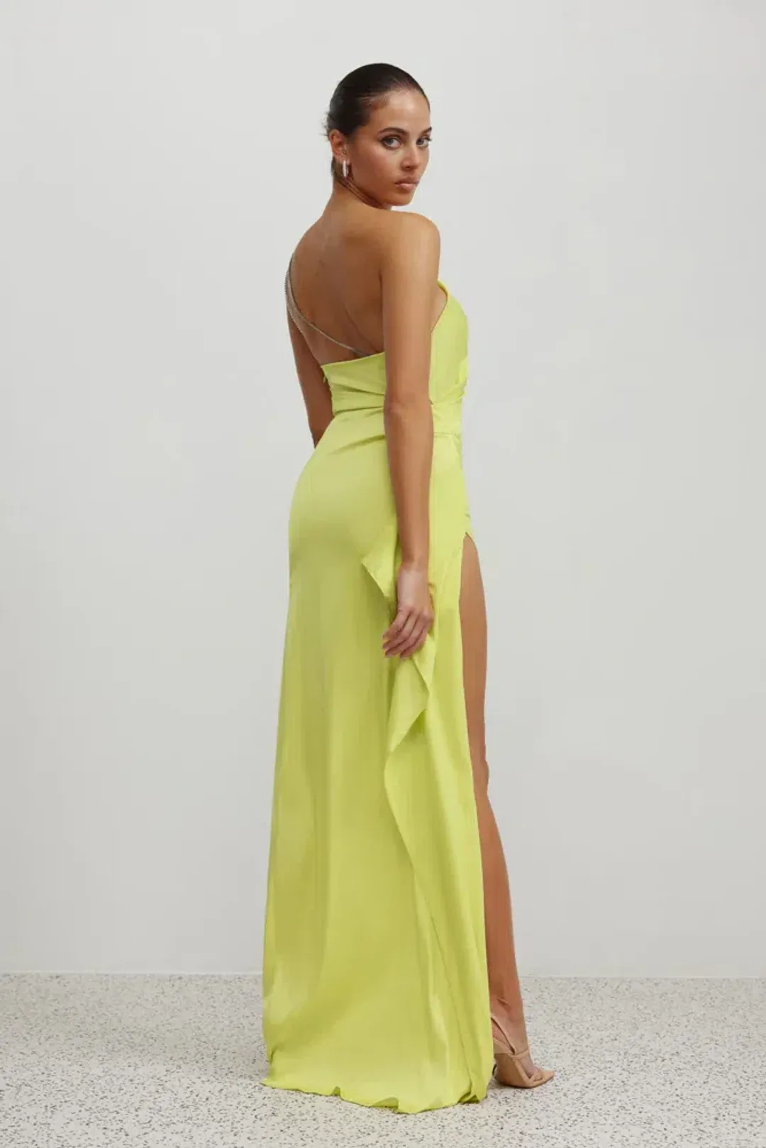 Lexi Samira Dress in Mojito Diamante Strap Size 8 for rent on The Volte - main image