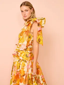 Alemais Silas One Shoulder Maxi Gown Multi Size 10 for rent on The Volte - image 6