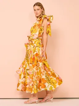 Alemais Silas One Shoulder Maxi Gown Multi Size 10 for rent on The Volte - image 4