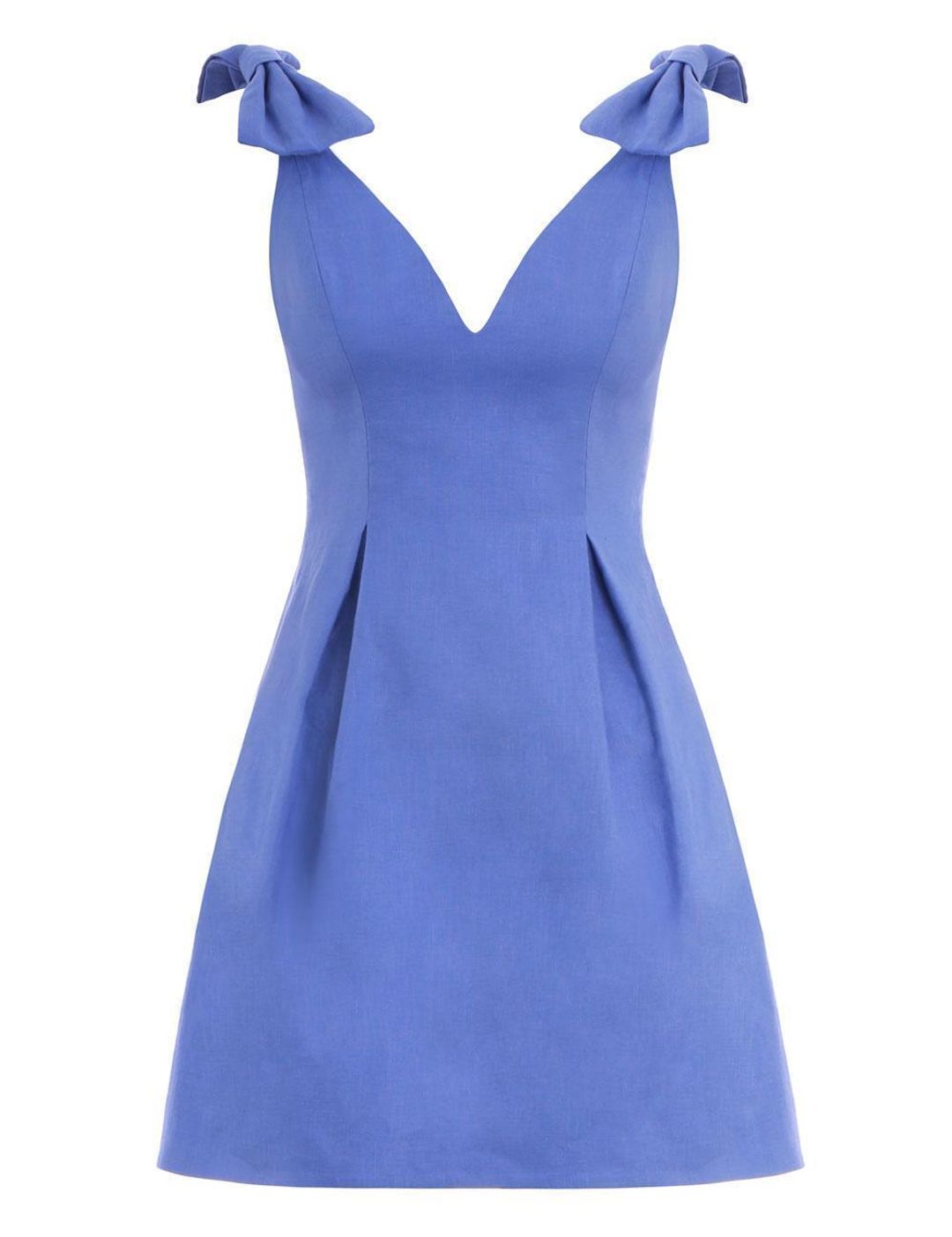 Zimmermann Corsage Tie Mini Dress Jacaranda Purple 8 for rent on The Volte - main image