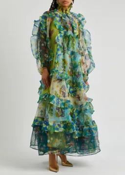 Alemais Guardian Ruffled Silk Organza Gown Size 10 Au for rent on The Volte - image 3