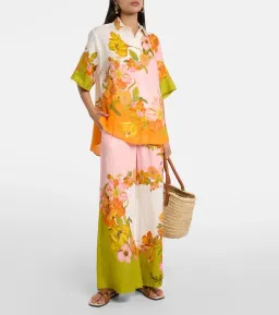ALEMAIS Silas Shirt & Pant Set Floral Multi Size 10 for rent on The Volte - image 17