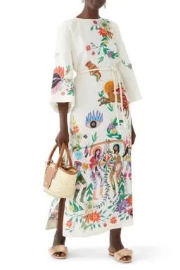 ALEMAIS Meagan Midi Dress Print Size 8 AU for rent on The Volte - image 1