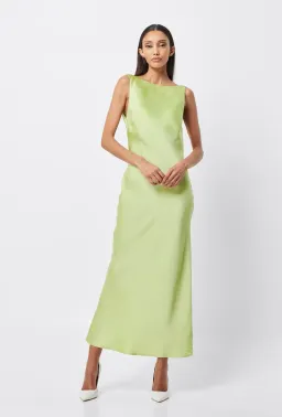 Mossman  Nuance Maxi Dress Green Size AU 10 for rent on The Volte - image 1